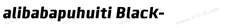 alibabapuhuiti Black字体转换